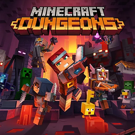 کاور بازی minecraft dungeons رستیک